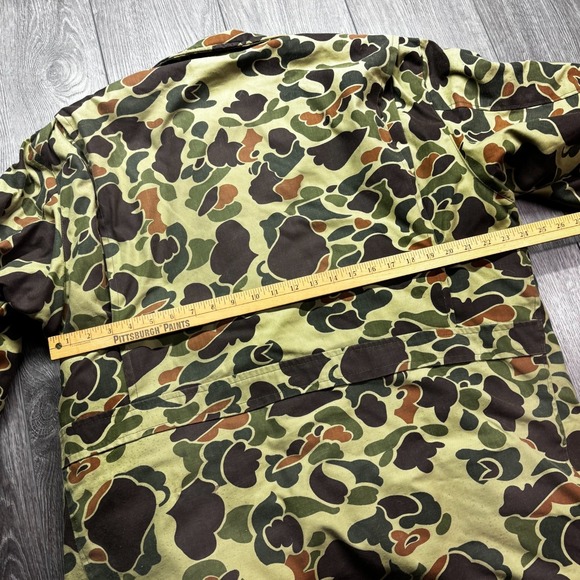 Vintage Thermo king Jacket Mens XL Duck Camo 70s Zip Hunting Hooded Talon Snap - Picture 9 of 10
